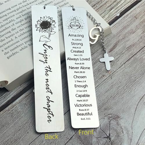 Bible Bookmark for Women Book Lovers Christian Gifts Accessories (Silver-G) - style: SILVER-G