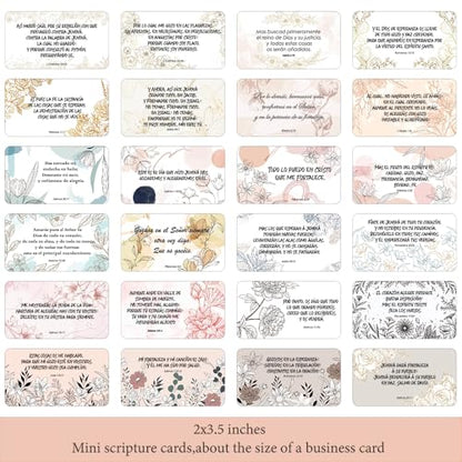 Blooming Spanish Prayer Cards: Embrace the Radiance of Nature's Blossoms with Inspirational Messages, Perfect for Cultivating Faith and Renewal in Every Season of Life - style: Blooming