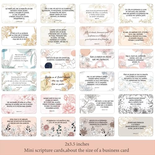 Blooming Spanish Prayer Cards: Embrace the Radiance of Nature's Blossoms with Inspirational Messages, Perfect for Cultivating Faith and Renewal in Every Season of Life - style: Blooming