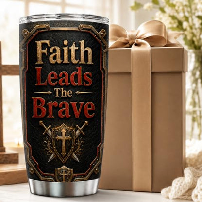 Personalized Christian Gifts For Men - Faith Bible Warrior Christ Tumbler V19 - Man Of Faith A Child Of God Religious For Dad, Husband, Grandpa on Fathers Day, Christmas, Birthday - color: CH-VAR-19