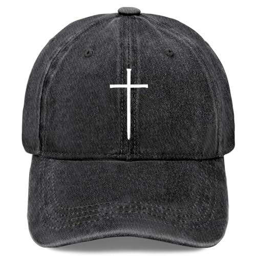 Y'Alls Need Jesus Hats for Mens Aesthetic Washed Distressed Baseball Cap - color: Walk With Jesus 2
