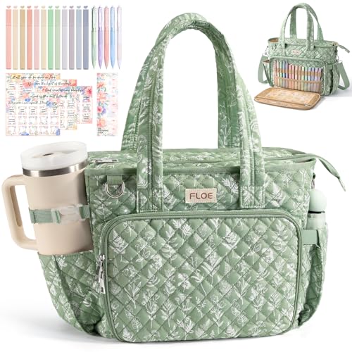 Large Bible Tote Bag for Women Bible Cover Case, Quilted Church Tote Bags