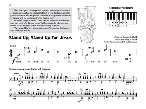 Music for Little Mozarts -- Little Mozarts Go to Church, Bk 1-2: 10 Favorite Hymns, Spirituals and Sunday School Songs (Music for Little Mozarts, Bk 1-2)