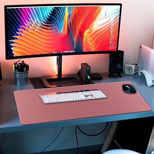 XXL Gaming Mouse Pad 35.4x15.7 Professional Large Mouse Pad & Computer Game Mouse Mat-90x40 Darkpinkus - color: Darkpinkus, size: 35.4L x 15.7W inches