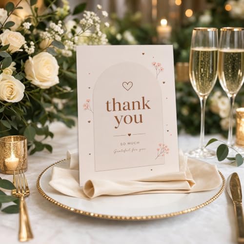 Warm Grateful Thank You Card Sweet Heart Themed Gift for Loved Ones - color: QY-146