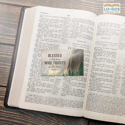 Pass It On Scripture Cards, Mountain Side, Blessed is the Man, Jeremiah 17:7 Pack of 25 — Inspirational Bible Verse Wallet Cards, Devotional, Bible Study - Small Christian Greetings for Encouragement - color: Mountain Side