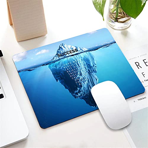 Small Mouse Pad 7.9 x 9.5 Inch, Success Motivational Poster Quotes Mousepad with Washable Non-Slip Rubber Base Mousepads, Computer Mouse Pads for Wireless Mouse - color: TSP162