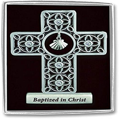 Cathedral Art (Abbey & CA Gift Baptized in Christ Standing Cross, 3-Inch High, Multi - style: Baptised in Christ