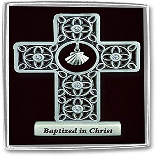 Cathedral Art (Abbey & CA Gift Baptized in Christ Standing Cross, 3-Inch High, Multi - style: Baptised in Christ
