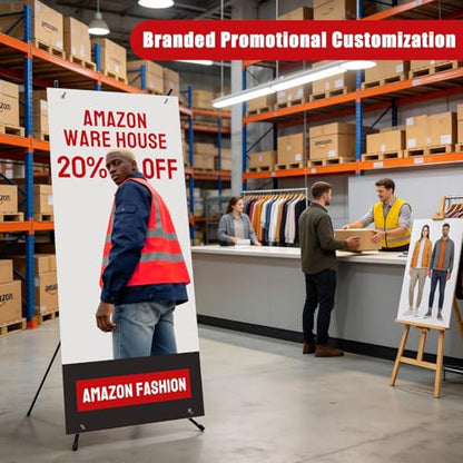 Custom X Banner Stand 32"x71",Portable Retractable Banner with Travel Bag for Advertising,Party,Graduation, Celebration,Exhibition,Outdoor & Indoor Display（only banner）