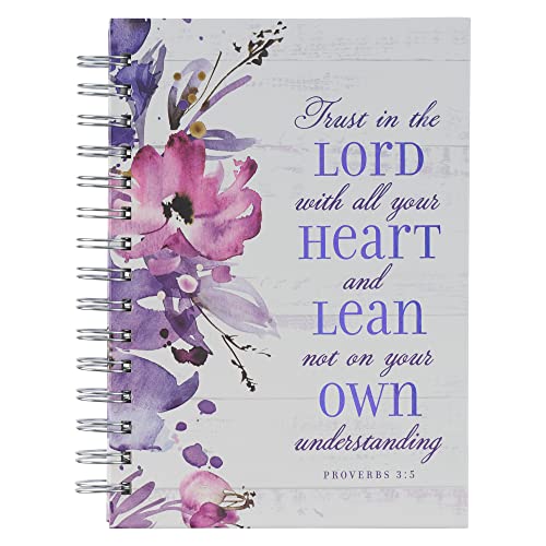 Christian Art Gifts Spiral Journal: Trust in the Lord - Proverbs 3:5
