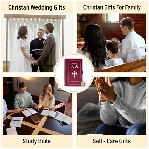 Handmade Bible Verse Cards Box (150 pcs), Inspirational Cards with Wooden Box for Emotion and Feeling, Christian Presents for Graduation, Mom, and for Women & Men - color: Wooden Bible