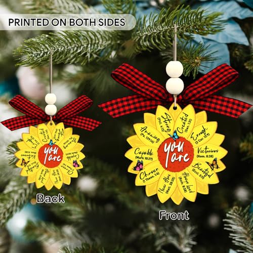D4DREAM Christian Christmas Ornament Wooden Religious Ornament - color: A04