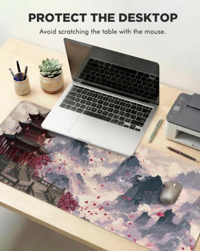 Mouse Pad, Desk Mat, 31.5x11.8in Large Mousepad, Fairyland - color: Fairyland