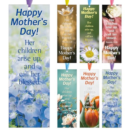 Dispowreath 60 Pcs Mom Proverbs 31:28 Religious Christian Bookmarks - style: Mom Proverbs 31:28