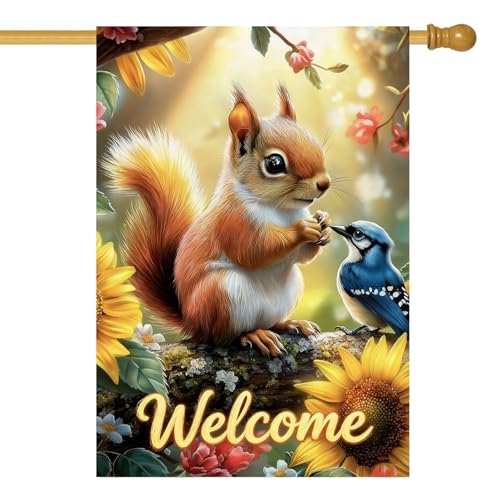 Large House Flag Spring Summer Garden Flag 28 x 40 Double Sided - color: Spring-28 x 40"