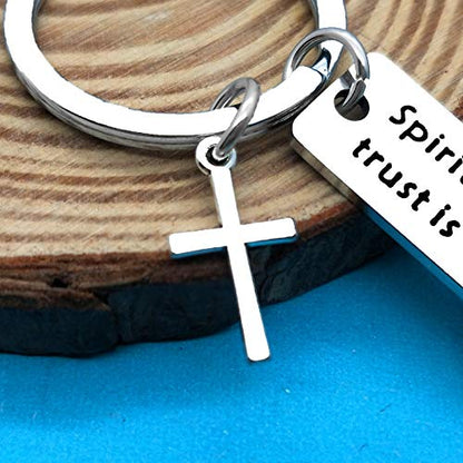 Xiahuyu Christian Keychain - Bible Verse Baptism & Communion Gift - Inspirational Religious Gifts for Women & Men - color: Christian-4