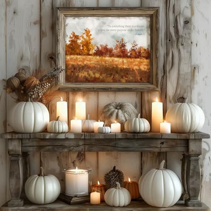 llyinglpdec Bible Verse Wall Art, Christian Fall Landscape Print - size: 14"L x 11"W