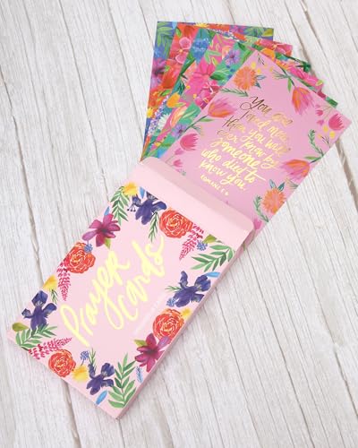 WORLD TRAVELER Scripture & Prayer Cards, 36 Prayer Cards, Gift Boxed 4x6 - color: Floral Wreath