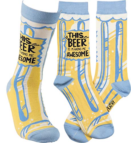 Primitives by Kathy womens Gift Socks - color: Yellow
