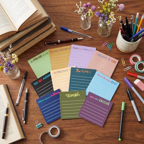 Yinder 24 Pcs Inspirational Sticky Notes Gifts, Appreciation, Retro - color: Retro, size: Appreciation