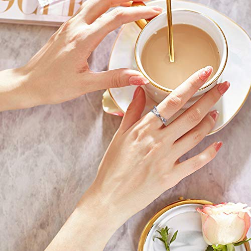 YinShan 925 Sterling Silver Inspirational Ring I am Enough Rings/God Grant Me The Serenity/Always Remember You Are Braver for Women Girls Size 6-9 - style: Serenity Prayer
