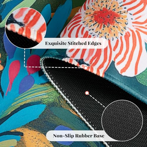 iCasso Large Gaming Mouse Pad 35"x16",Waterproof Desk Mat,Oil Painting - color: Oil Painting