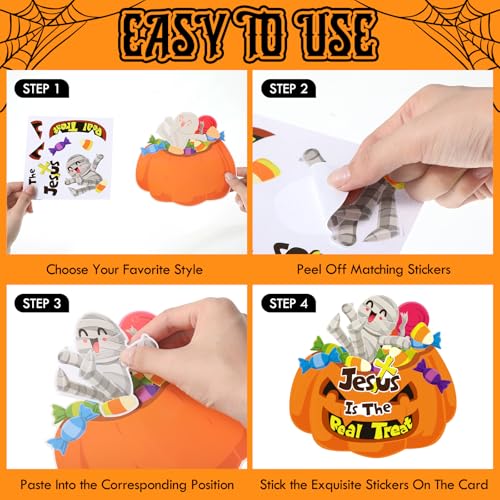 30 Sets Halloween Craft Kit Fall Cross Christian Pumpkin Crafts