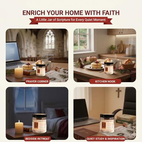 Bible Verse Jar with 90 Bible Verse Cards, Read This When Bible Verses Jar, Prayer Religious Catholic Christmas Christian Gifts For Women, Men - color: Bible Verses Jar