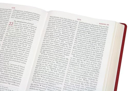 Legacy Standard Bible, Giant Print Reference, Paste-Down Burgundy Faux Leather