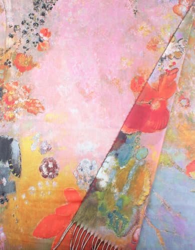 Umjetnost Soft Cashmere Feel Scarf For Women Winter Warm Scarves Large Shawl Wrap Monet Van Gogh Art Print - color: C03 Pink&gray