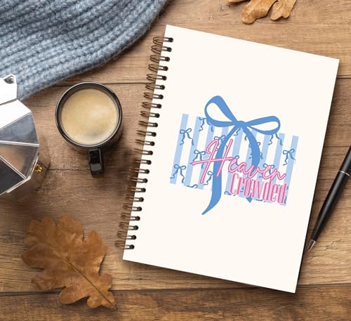Dejfel Preppy Bow Notebook Journal,Christian Gifts for Women Girls - color: bow
