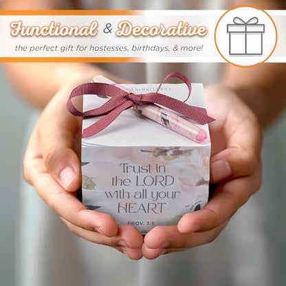 Christian Art Gifts Note Cube & Pen, Trust in the Lord Bible Verse - color: Trust in the Lord