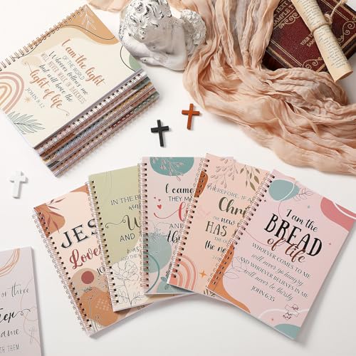 Supervitae 12 Pack Christian Journals Notebooks Gifts for Women,Boho - style: Bohemian