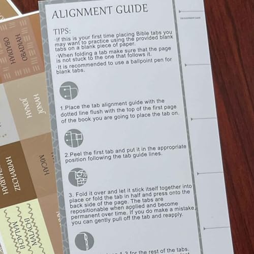 Laminated Bible Tabs, Reposition Large Print Stickers, Easy to Read and Apply Bible Tabs for Women and Man (Coffee Style) - color: Coffee Style