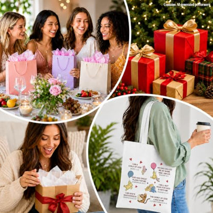 Cute Pooh Bear Aesthetic Reusable Tote Bag, Funny Gifts for Women Friends - color: Christian
