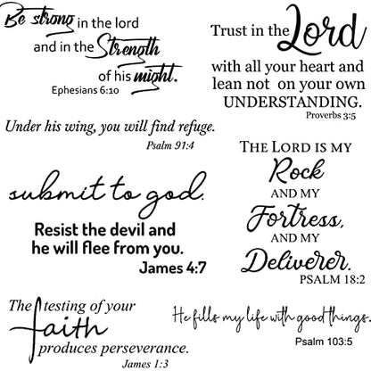 BBTO Bible Verse Stickers Peel & Stick,the Testing of Your Faith - style: The Testing Of Your Faith