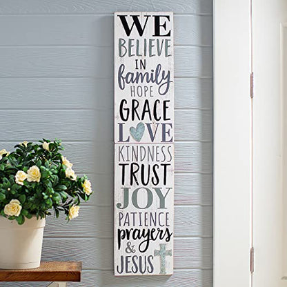 Fun Express Positively Simple Faith Porch Sign - White