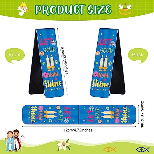 Harloon 48 Pcs Christian Bookmarks Bible Verses Magnetic Bookmarks,Cute - style: Cute