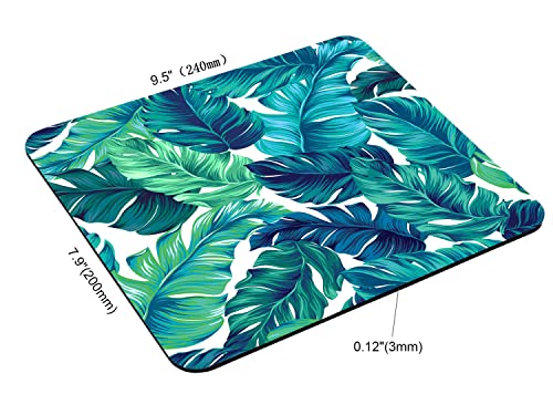 Tropical Mouse Pad, Tropical Palm Leaves Hawaii Jungle Customized Premium-Textured Mouse Mat,Washable Mousepads Non-Slip Rubber Base Small Mousepad, 9.5×7.9×0.12 inches - color: TSP152