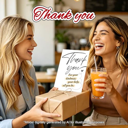 Thank You Cards with Envelopes, Appreciation Cards for Coworkers Friends - color: DXI#037
