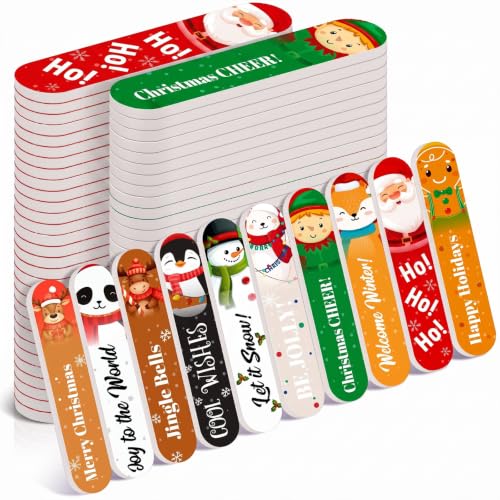 50 Pack Christmas Mini Nail Files Gifts Bulk Christmas Emery Boards - style: Animals