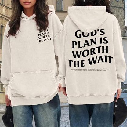 Christian Graphic Hoodies for Women God Bible Verse Oversized Hoodie Religious Letter Print Acid Wash Sweatshirts - color: Apricot, size: XX-Large