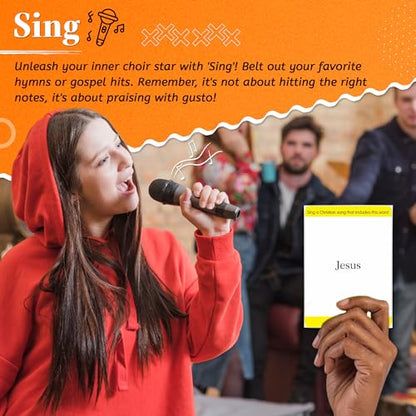 Kulture Games Get ChurchED | The Christian Party Game| Christian Gifts & Cards | Bible Trivia Game | Charades Games | Family & Youth Groups | Bible Quiz (Sing, Act/Charades, Explain) - style: Get ChurchED