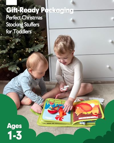 hahaland Busy Book for Toddlers 1-3 - Montessori Toys 1 Year Old Busy Board - style: Farm