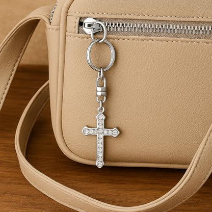 Cross Keychain – Cool Keychains Gifts for Christian, Baptism, Holidays, Keychains for Car Keys - color: Cross13