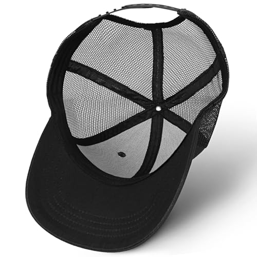 Faith Over Fear Christian Hats for Men Women, American Flag Trucker Hat, Religious Gifts for Thanksgiving Christmas - color: Black
