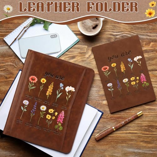 Fuyoooo 3 Pcs Floral Christian Gift for Women Portfolio Notebook - style: Floral Pastor Style