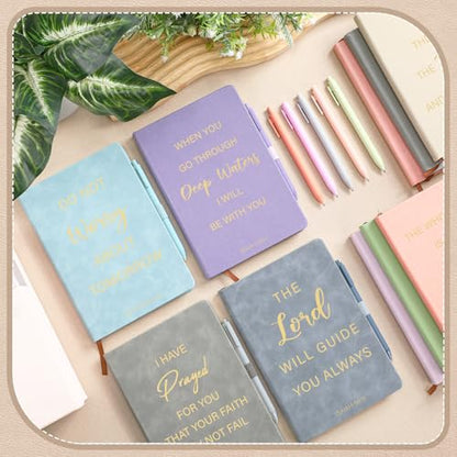 Thenshop 20 Pcs Christian Gift for Women Bulk Christian Journals, Pastel - color: Pastel