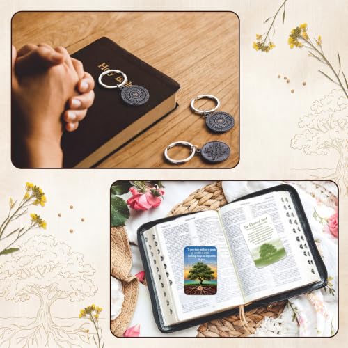 Yinkin 24 Sets Mustard Seed Gifts Mustard Seed Keychains with Prayer Card Bulk Catholic Christian Faith Themed Keychains Christian Religious Inspirational Gifts for Men Women Church Gifts - style: Mustard Seed